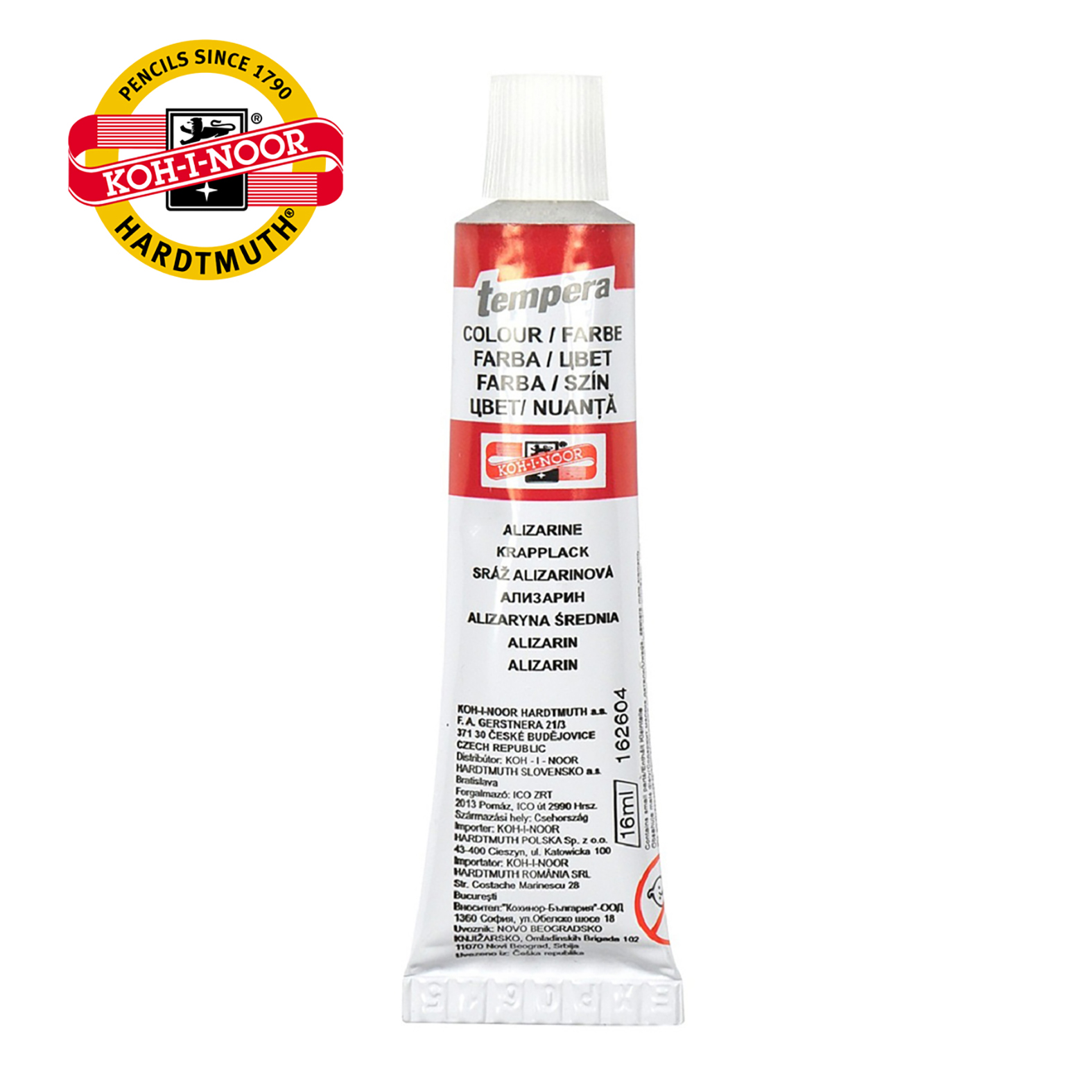 TEMPERA CRVENA 16ML 162604 - KOH-I-NOOR | Školski pribor | NBK