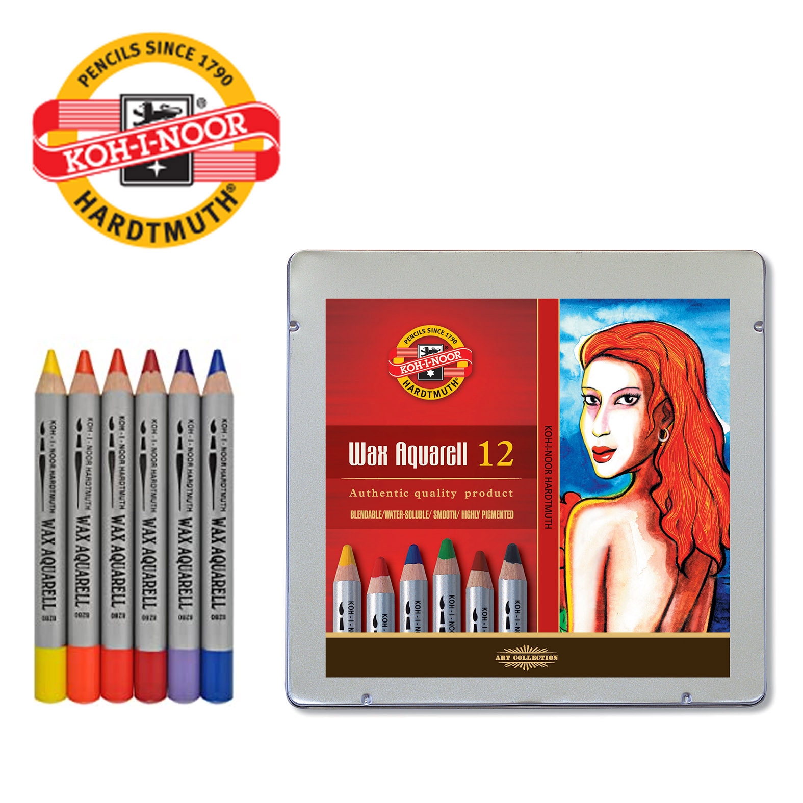 AKVAREL VOŠTANE BOJE 1/12 8282 - KOH-I-NOOR | Slikarski pribor | NBK