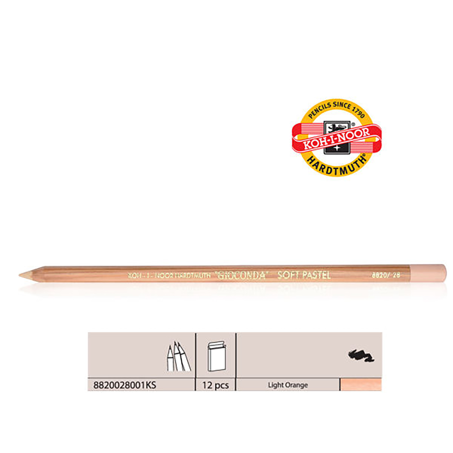 KREDA PASTELNA LIGHT ORANGE 8820028 - KOH-I-NOOR | Slikarski pribor | NBK