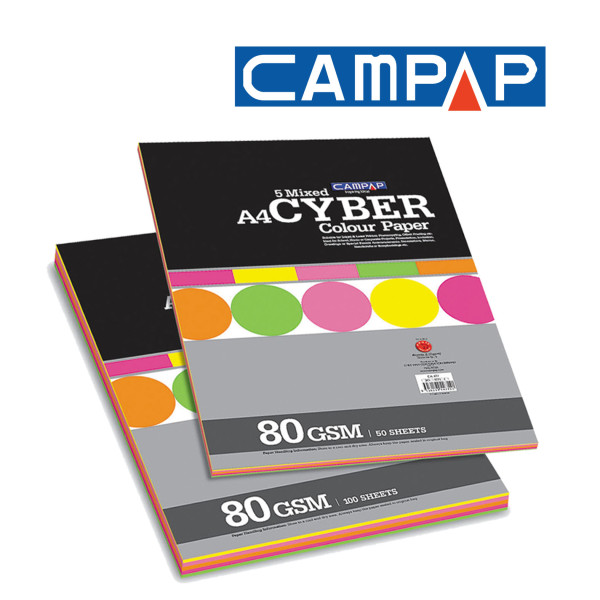 PAPIR A4 MIX 5 CYBER BOJA 100L A4 80GR 4771 - CAMPAP | Kancelarijski materijal | NBK