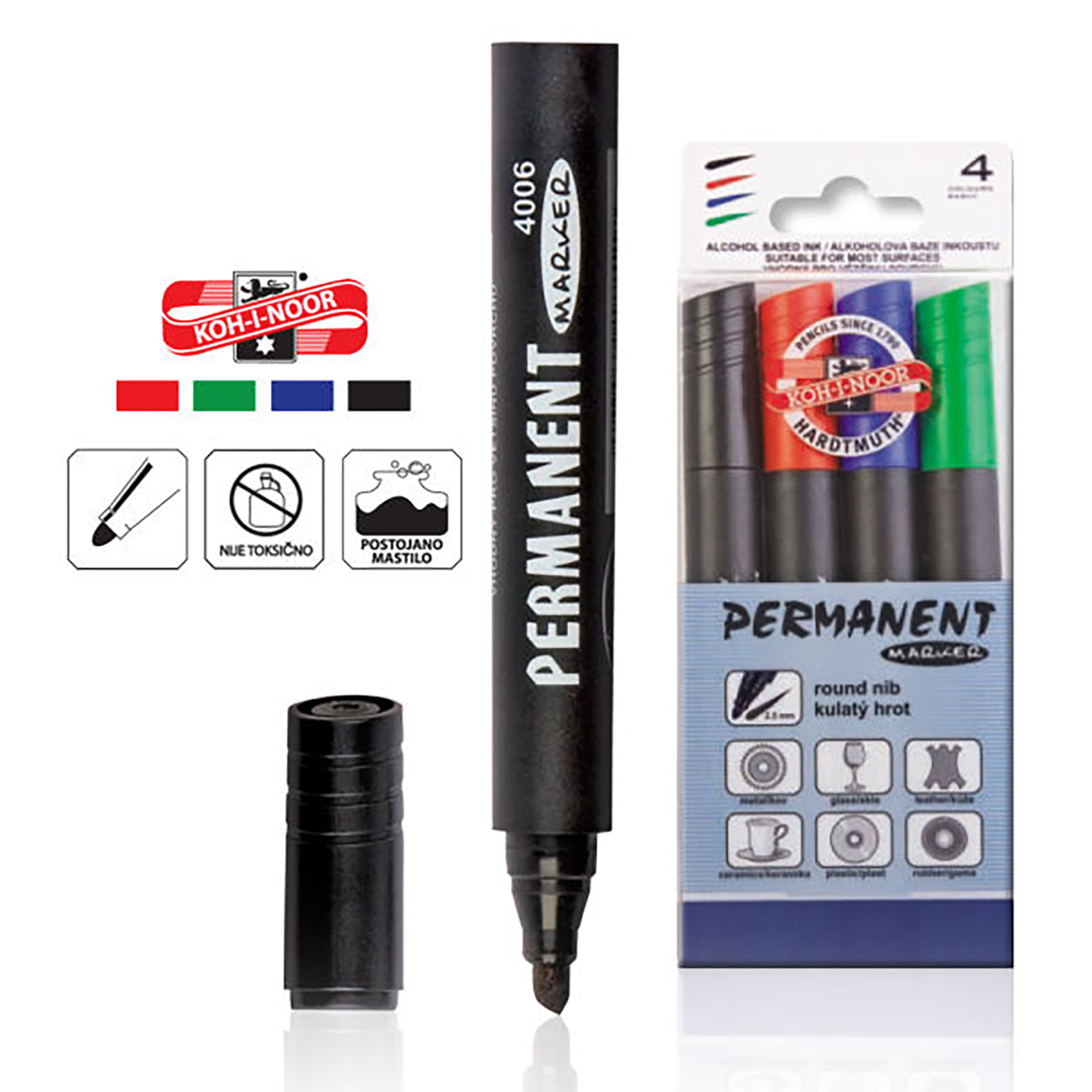 MARKER PERMANENT 1/4 KOSI VRH 774005** - KOH-I-NOOR | Pisaći pribor | NBK