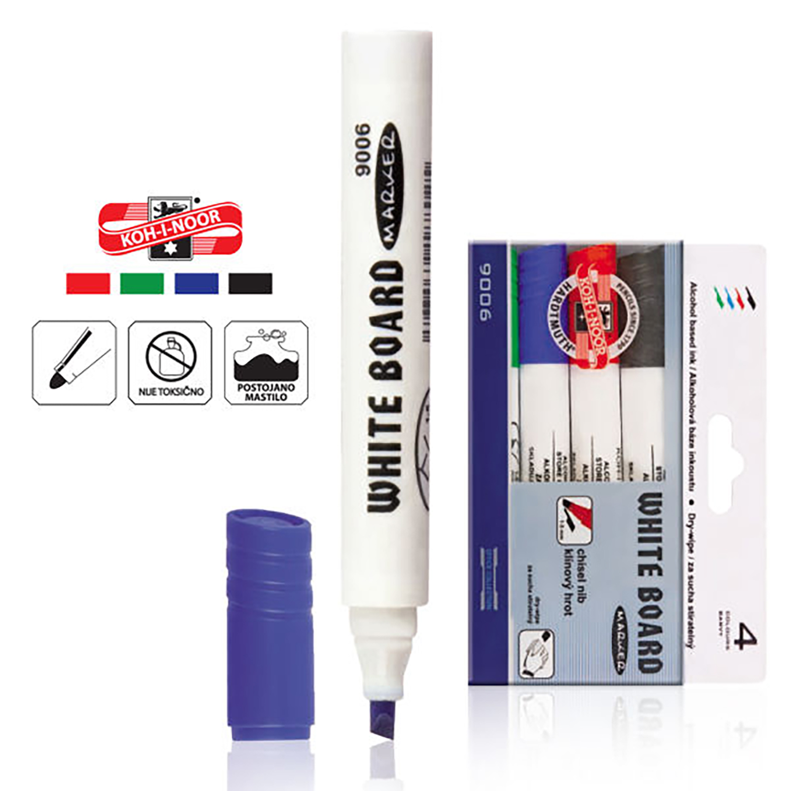 MARKER ZA BELU TABLU KOSI VRH 1/4 779006 - KOH-I-NOOR | Pisaći pribor | NBK