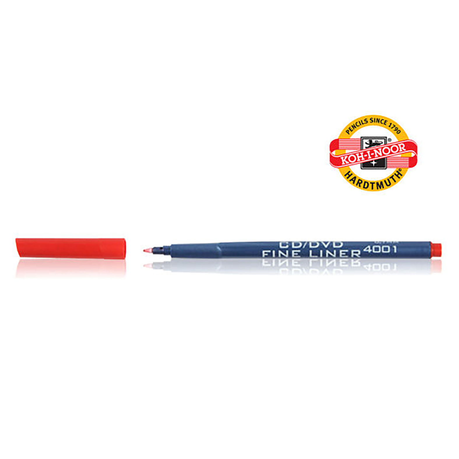 FINELINER MARKER ZA CD/DVD CRVENI 0.7MM 4001 - KOH-I-NOOR | Pisaći pribor | NBK