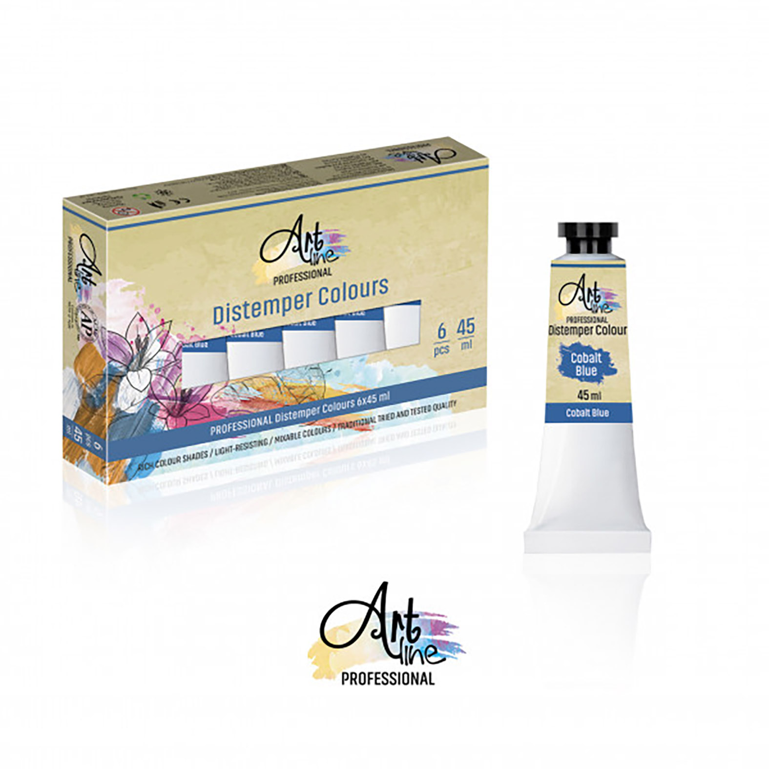 TEMPERA ARTLINE KOBALT PLAVA 45ML ART019 - ARTLINE | Slikarski pribor | NBK