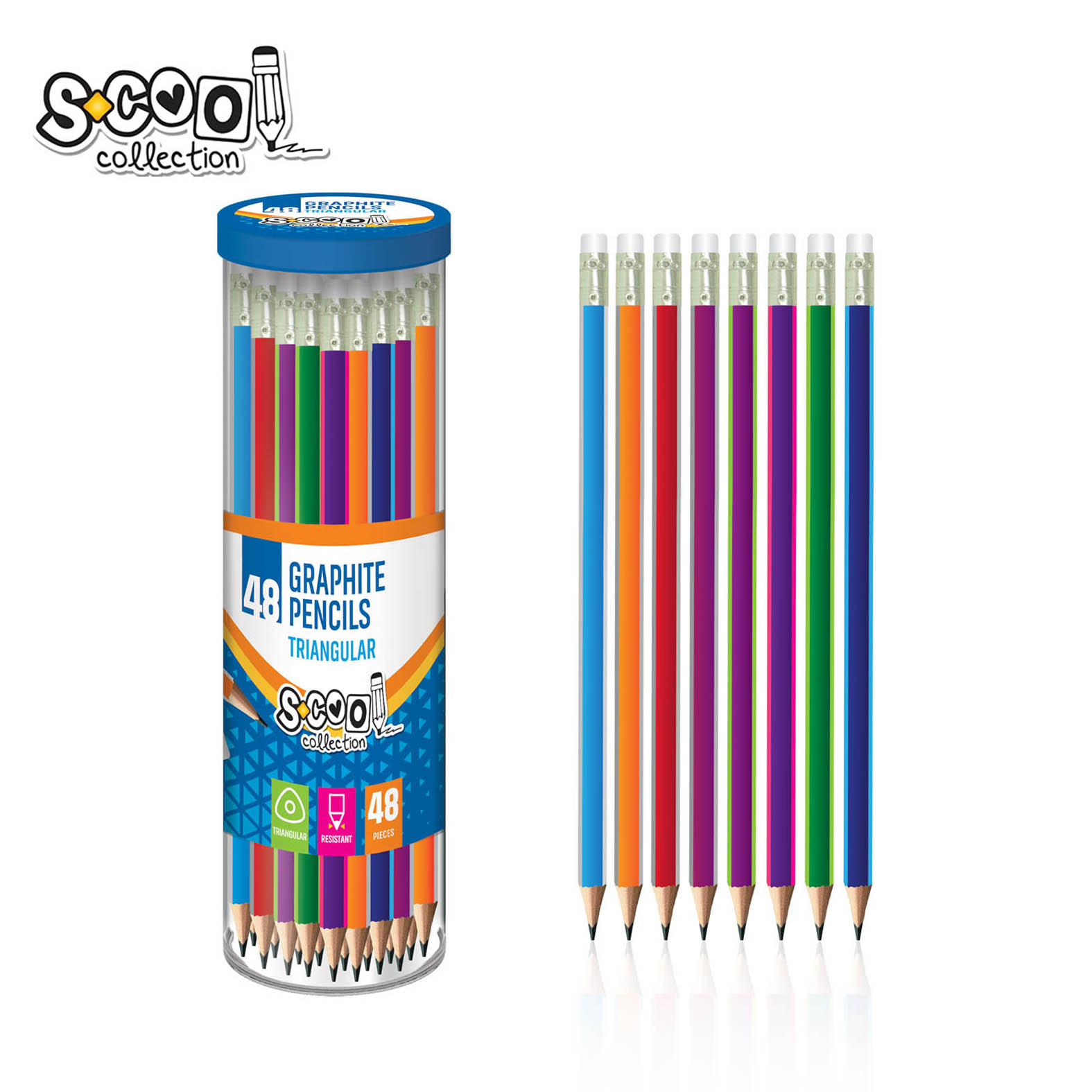 GRAFITNA OLOVKA 1/48 TRIANGULAR SC009 - S-COOL | Pisaći pribor | NBK