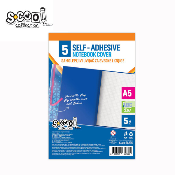 UVIJAČ A5 SAMOLEPLJIVI SET 1/5  SC285 - S-COOL | Školski pribor | NBK