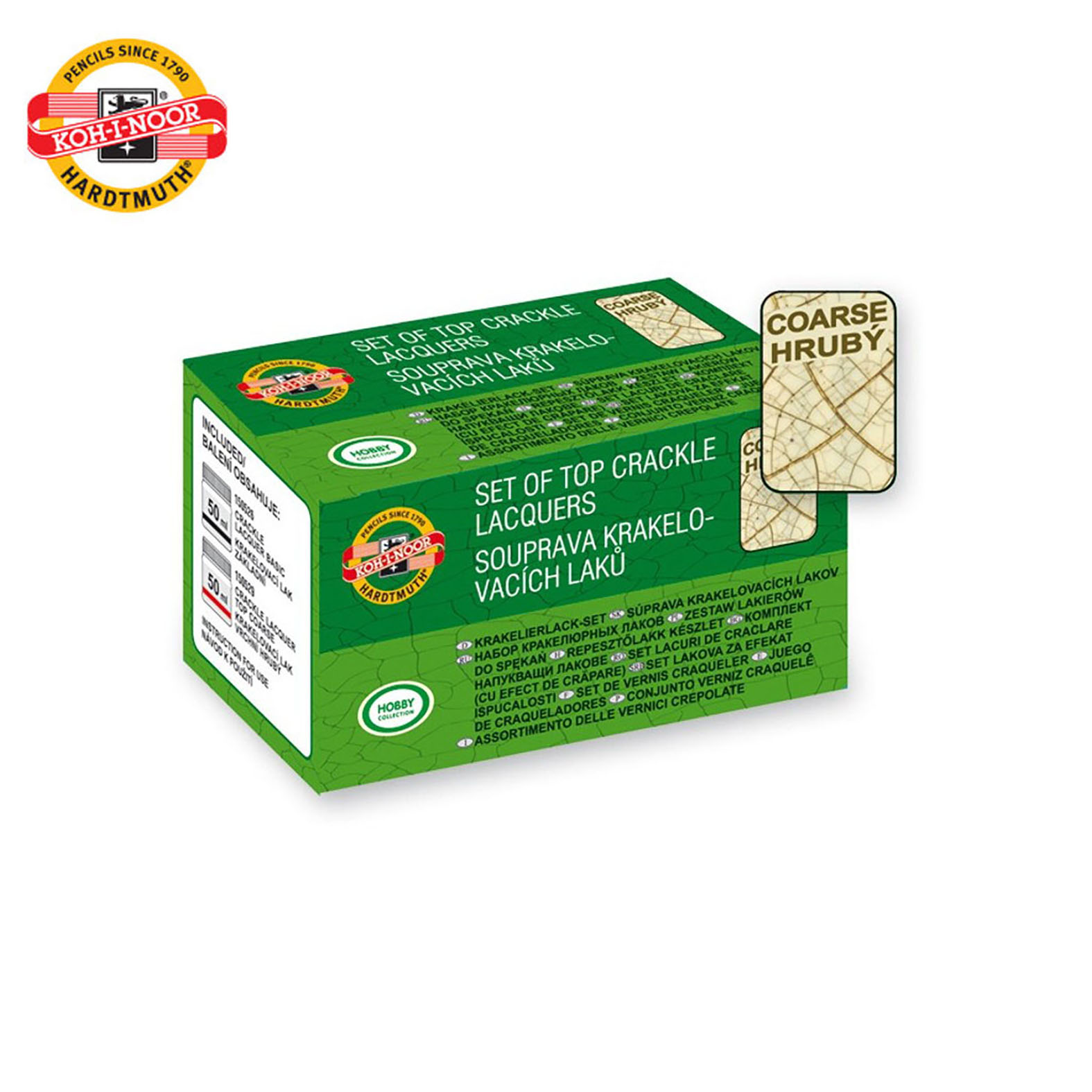 SET LAKOVA ZA EFEKAT ISPUCALOSTI 1505S0202 - KOH-I-NOOR | Slikarski pribor | NBK