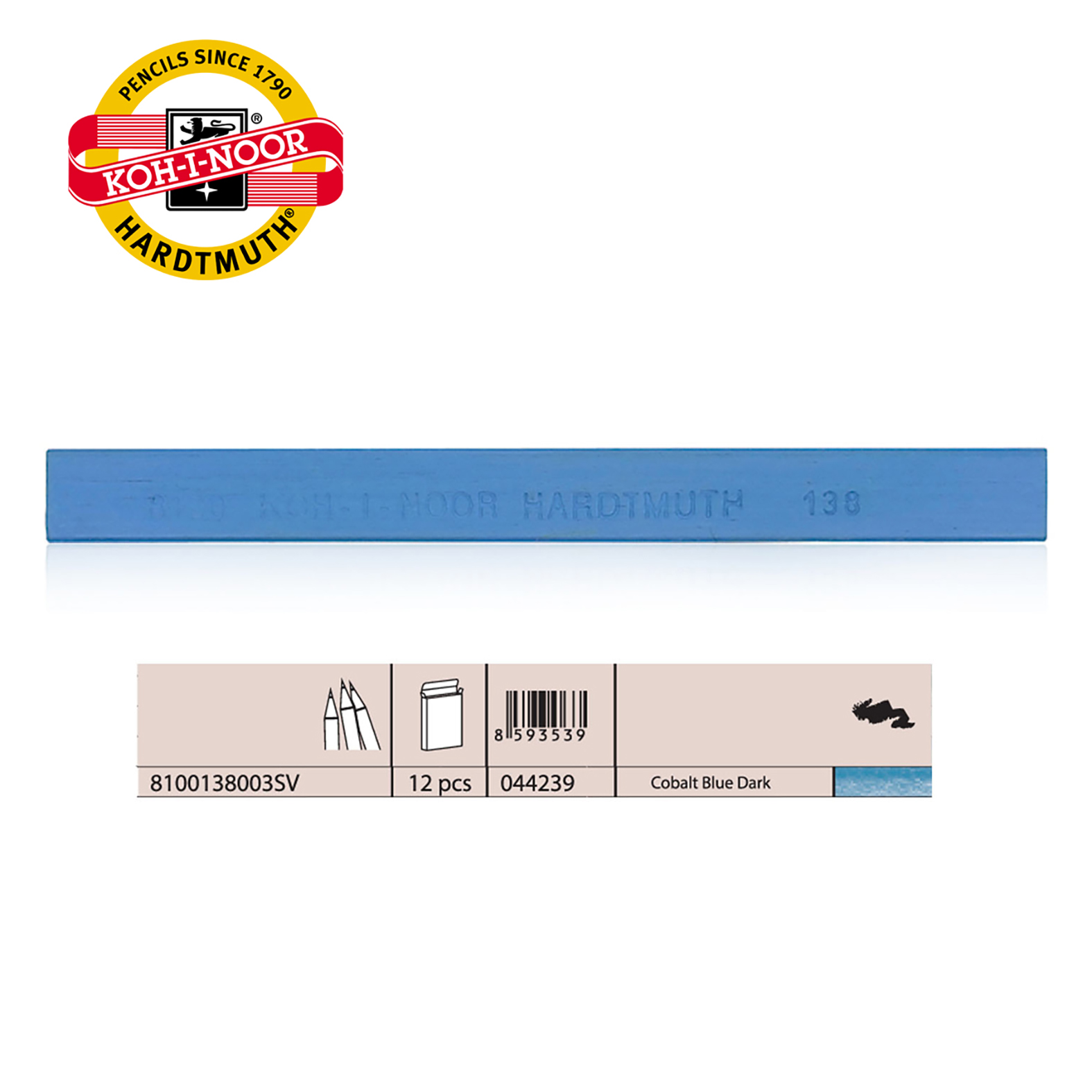 ULJANI PASTEL TVRDI DARK COBALT BLUE 8100138 - KOH-I-NOOR | Slikarski pribor | NBK