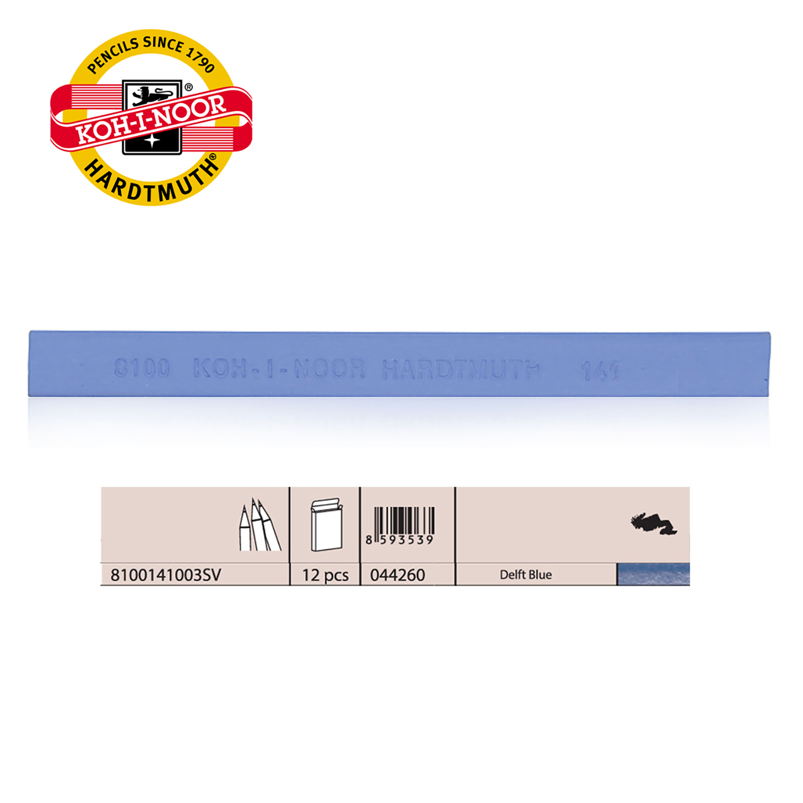 ULJANI PASTEL TVRDI BLUE DELFT 8100141 - KOH-I-NOOR | Slikarski pribor | NBK