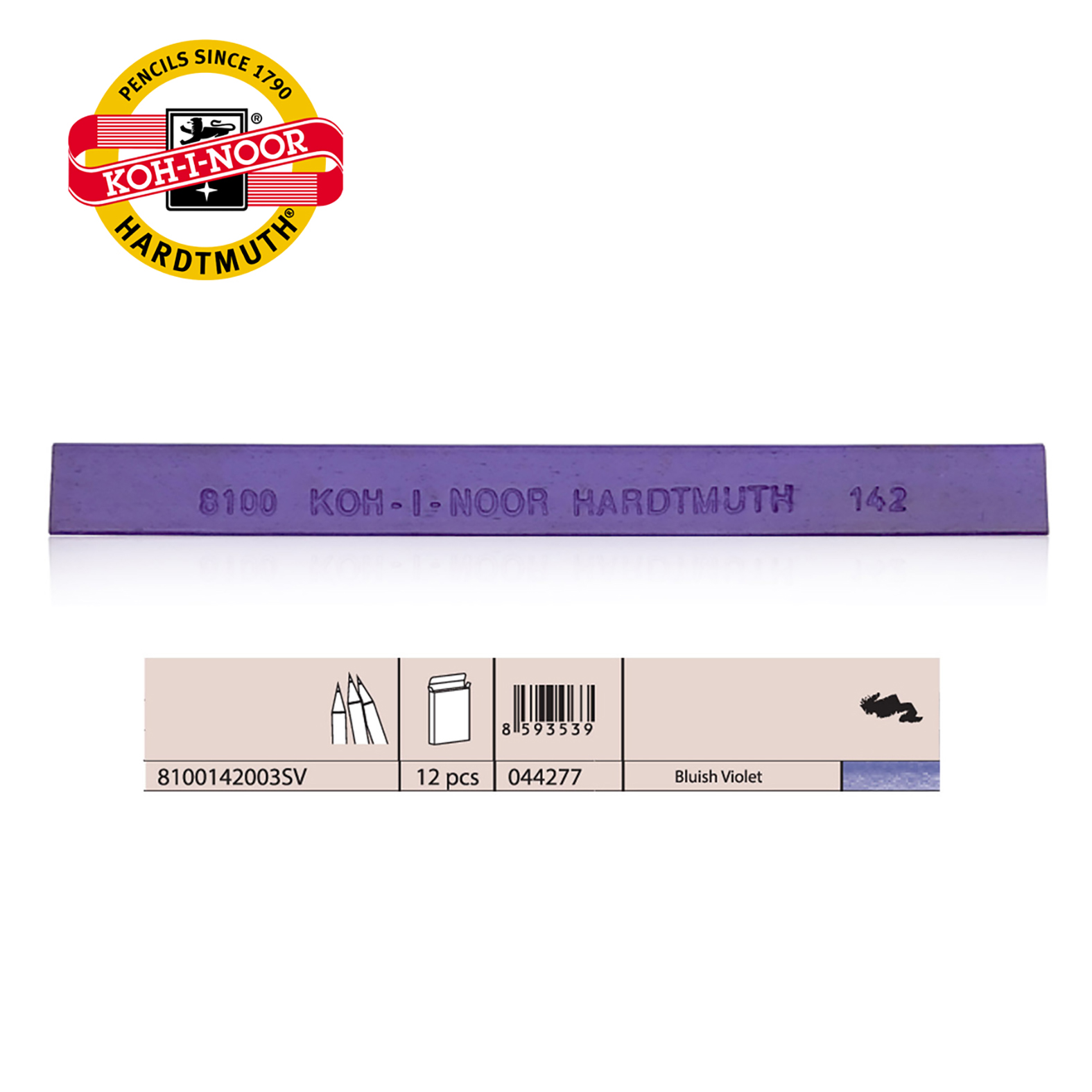 ULJANI PASTEL TVRDI VIOLET BLUISH 8100142 - KOH-I-NOOR | Slikarski pribor | NBK