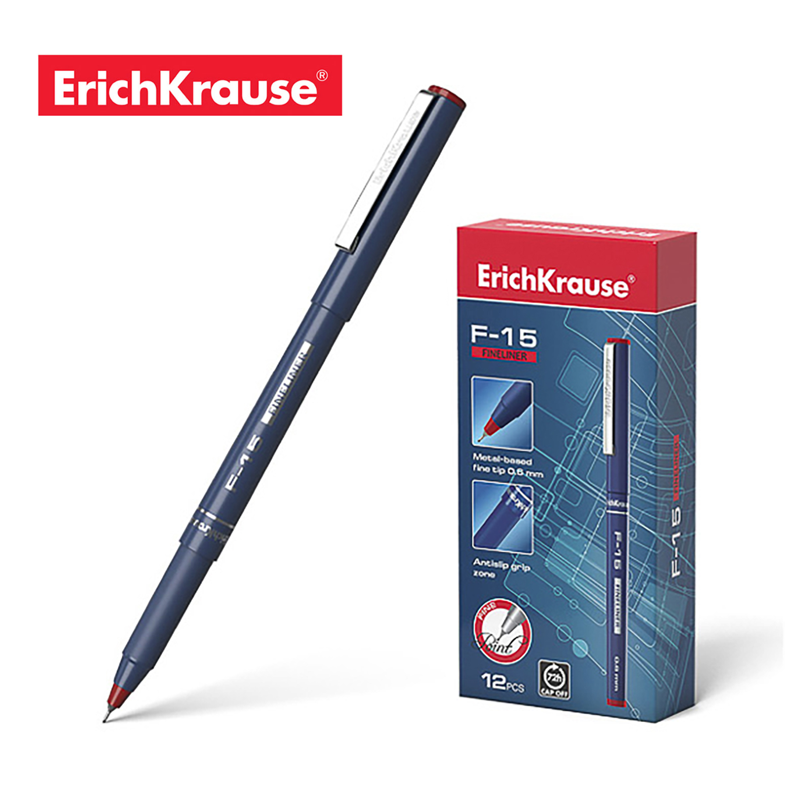 FINELINER F-15 CRVENI 37067 - ERICHKRAUS | Pisaći pribor | NBK