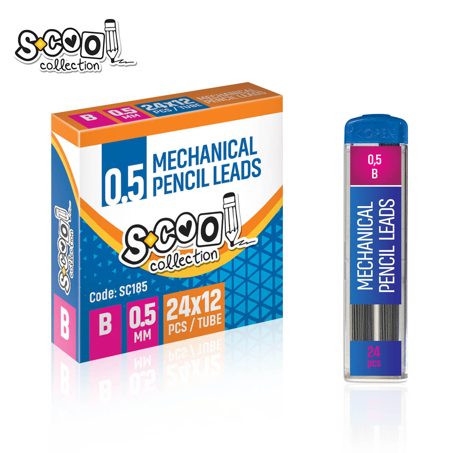 GRAFITNA MINA 0.5 B 1/12 SC185 - S-COOL | Pisaći pribor | NBK