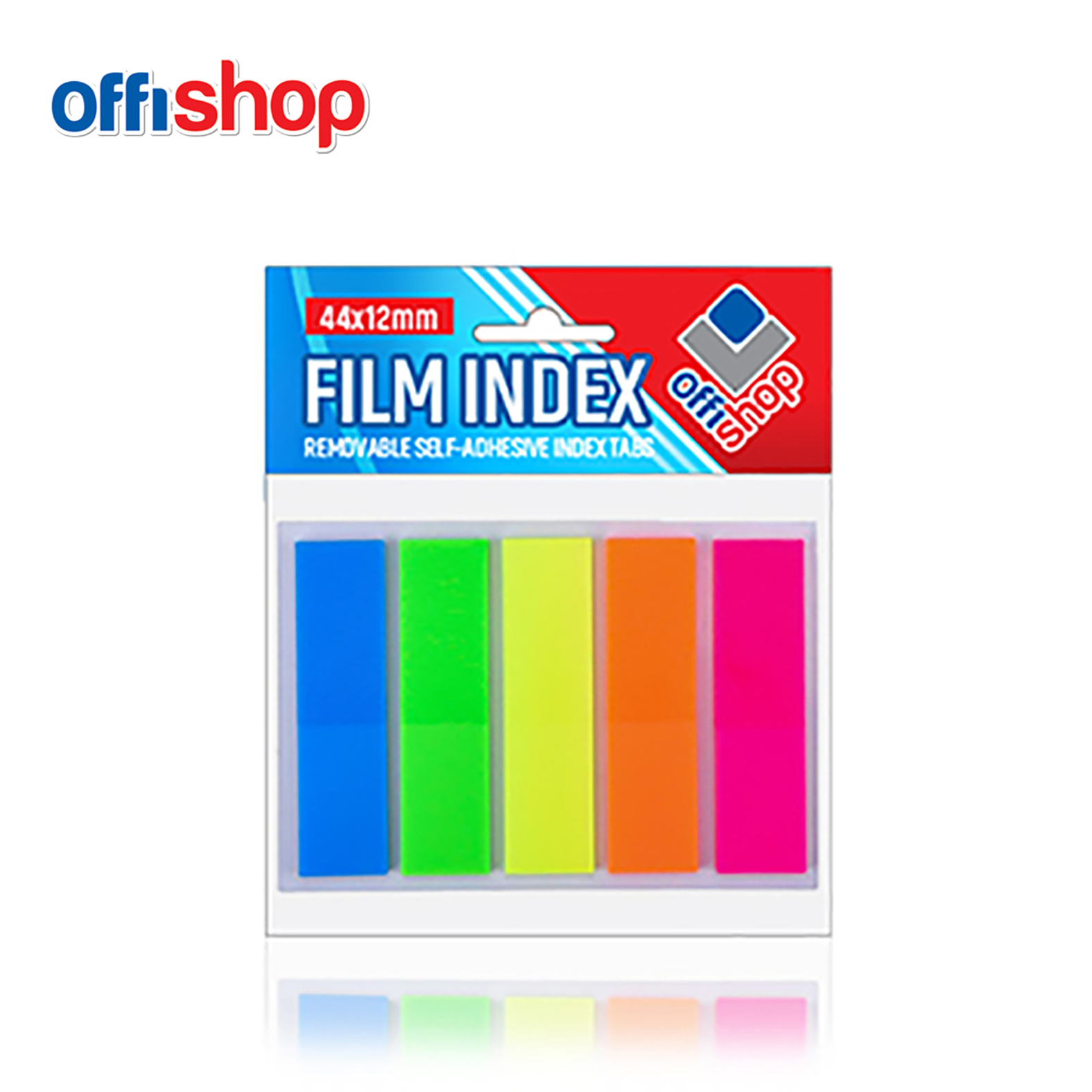 SAMOLEPLJIVI INDEX TABS 44*12*5* 100L OF016 - OFFISHOP | Kancelarijski materijal | NBK