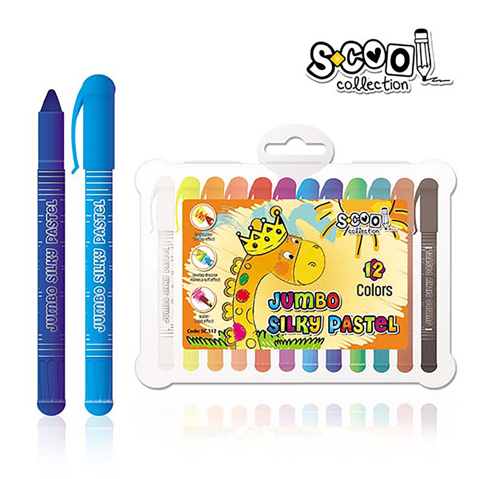 VOŠTANE PASTELE 1/12 SOFT JUMBO SC312** - S-COOL | Školski pribor | NBK