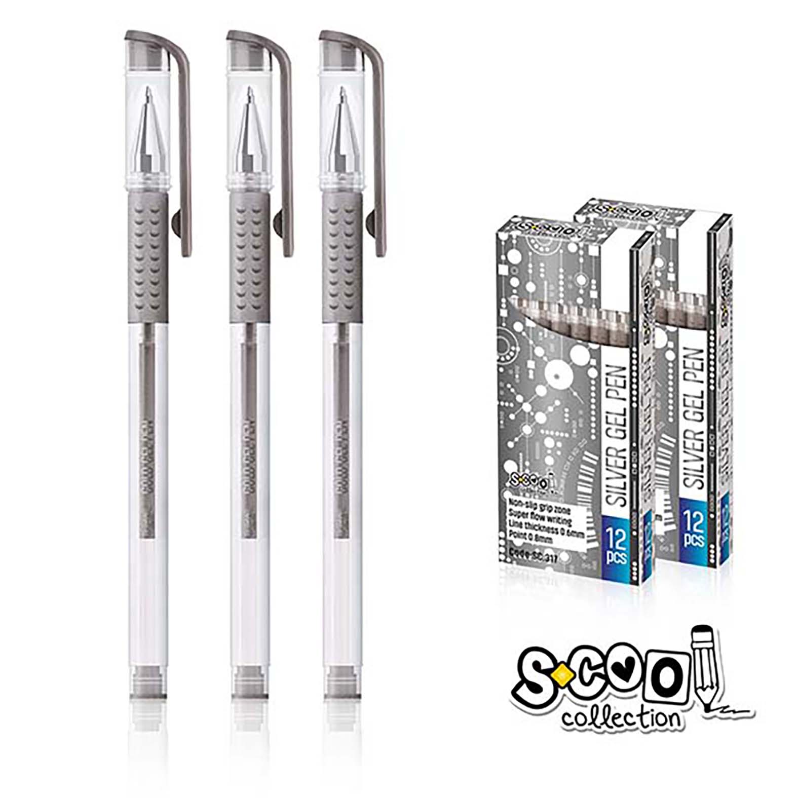 GEL OLOVKA 0.5 SREBRNA SC317 - S-COOL | Pisaći pribor | NBK