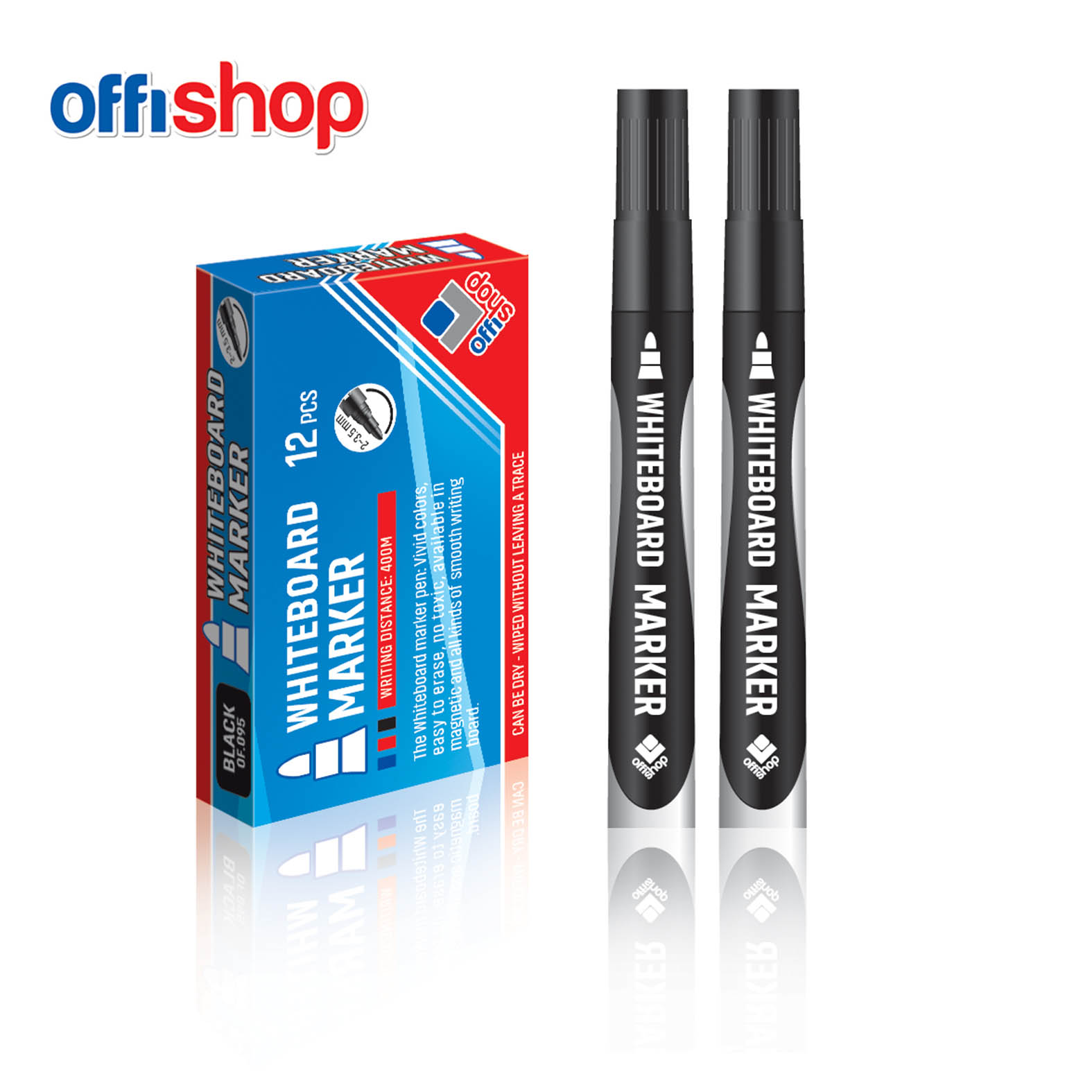 MARKER ZA BELU TABLU CRNI 2.0-3.5MM OF095 - OFFISHOP | Pisaći pribor | NBK