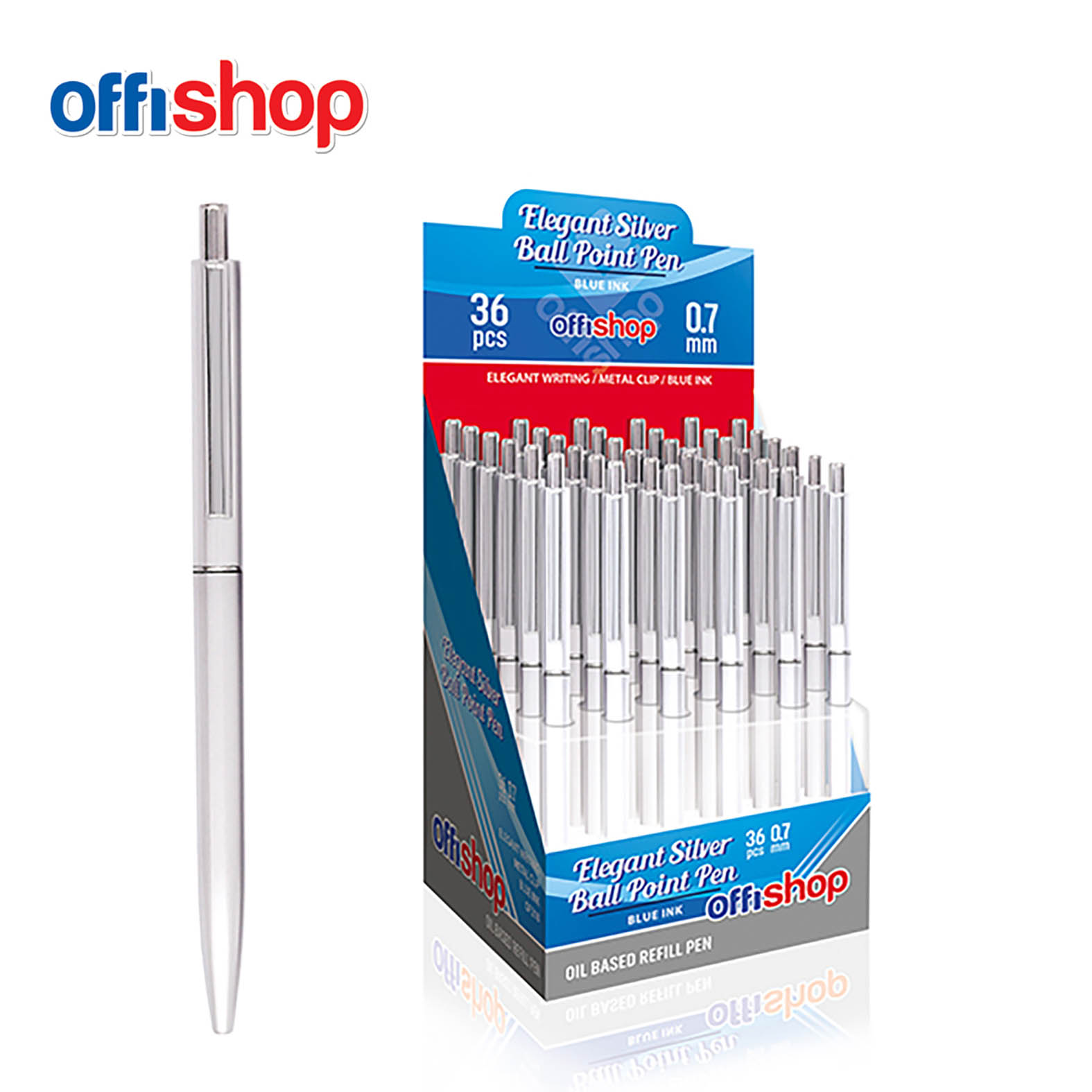HEMIJSKA OLOVKA ELEGANT SILVER 0.7MM 1/36 OF218 - OFFISHOP | Pisaći pribor | NBK