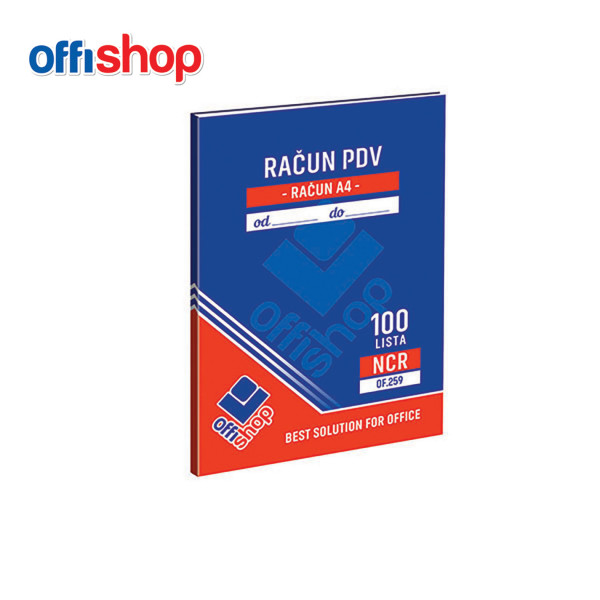 RAČUN A4 NCR SA PDV OF259 - OFFISHOP | Kancelarijski materijal | NBK