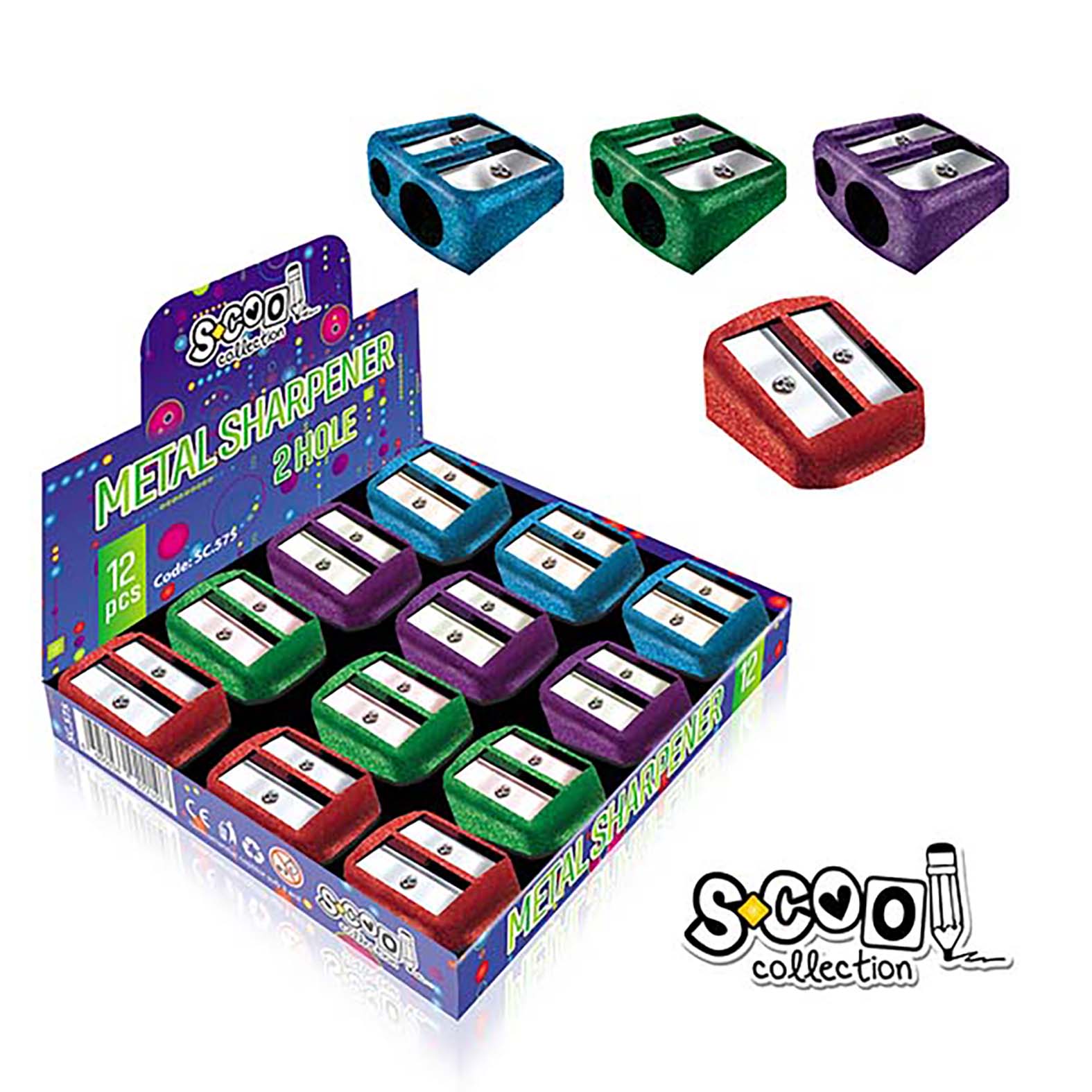 REZAČ METTALIC DUPLI 1/12 SC575 - S-COOL | Školski pribor | NBK