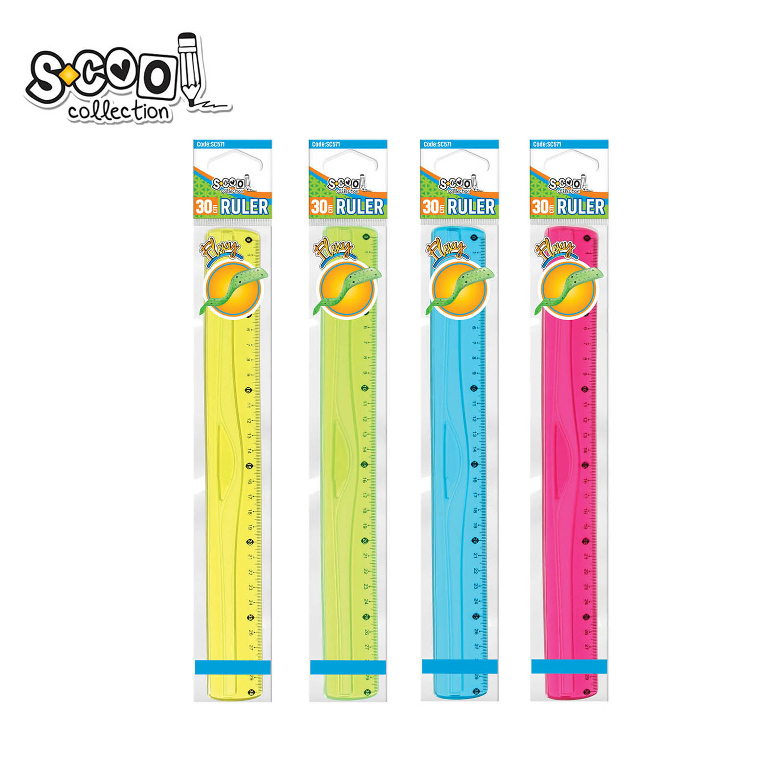 LENJIR FLEXY 30CM SC571 - S-COOL | Školski pribor | NBK