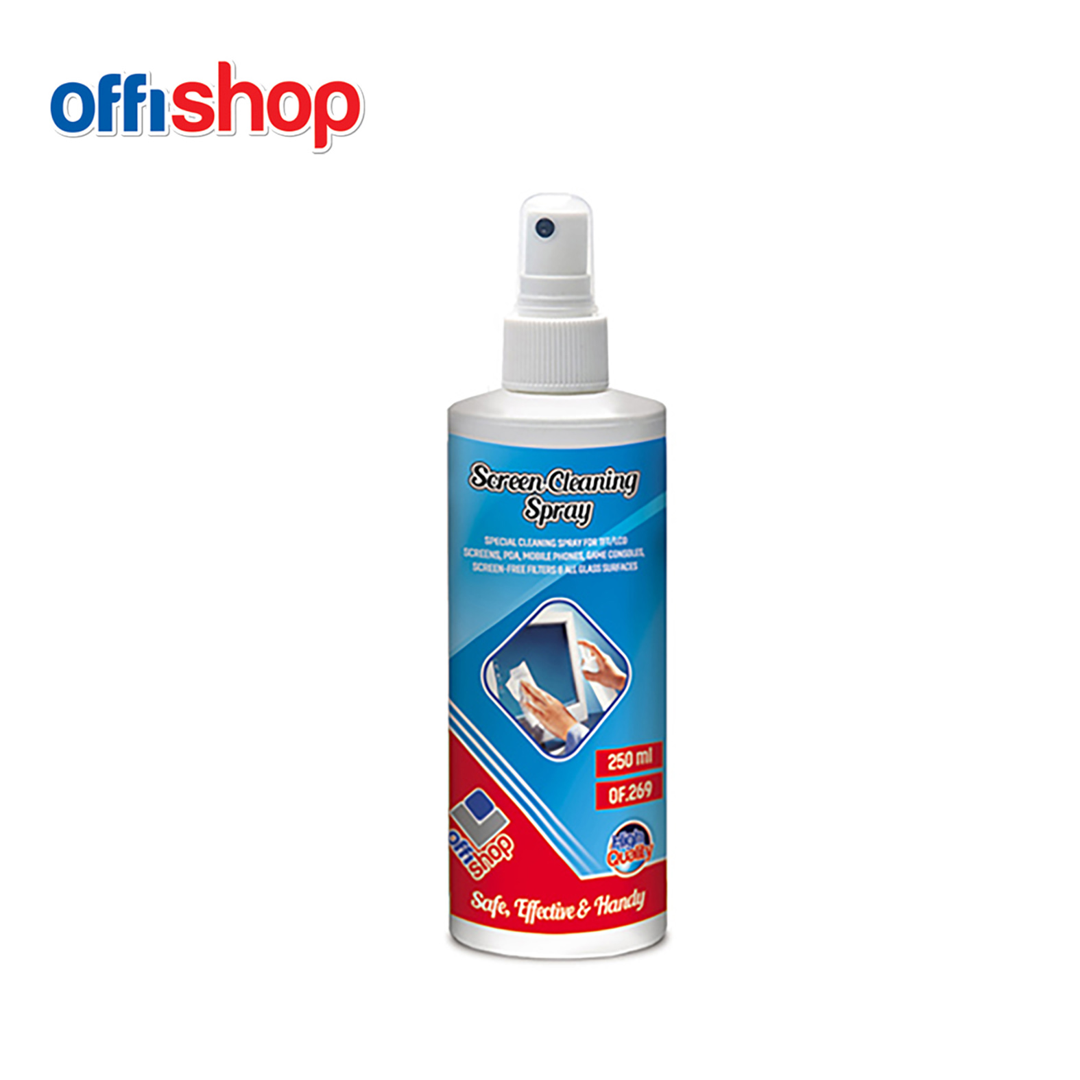 SPREJ ZA ČIŠĆENJE MONITORA 250ML OF269 - OFFISHOP | Kancelarijski materijal | NBK