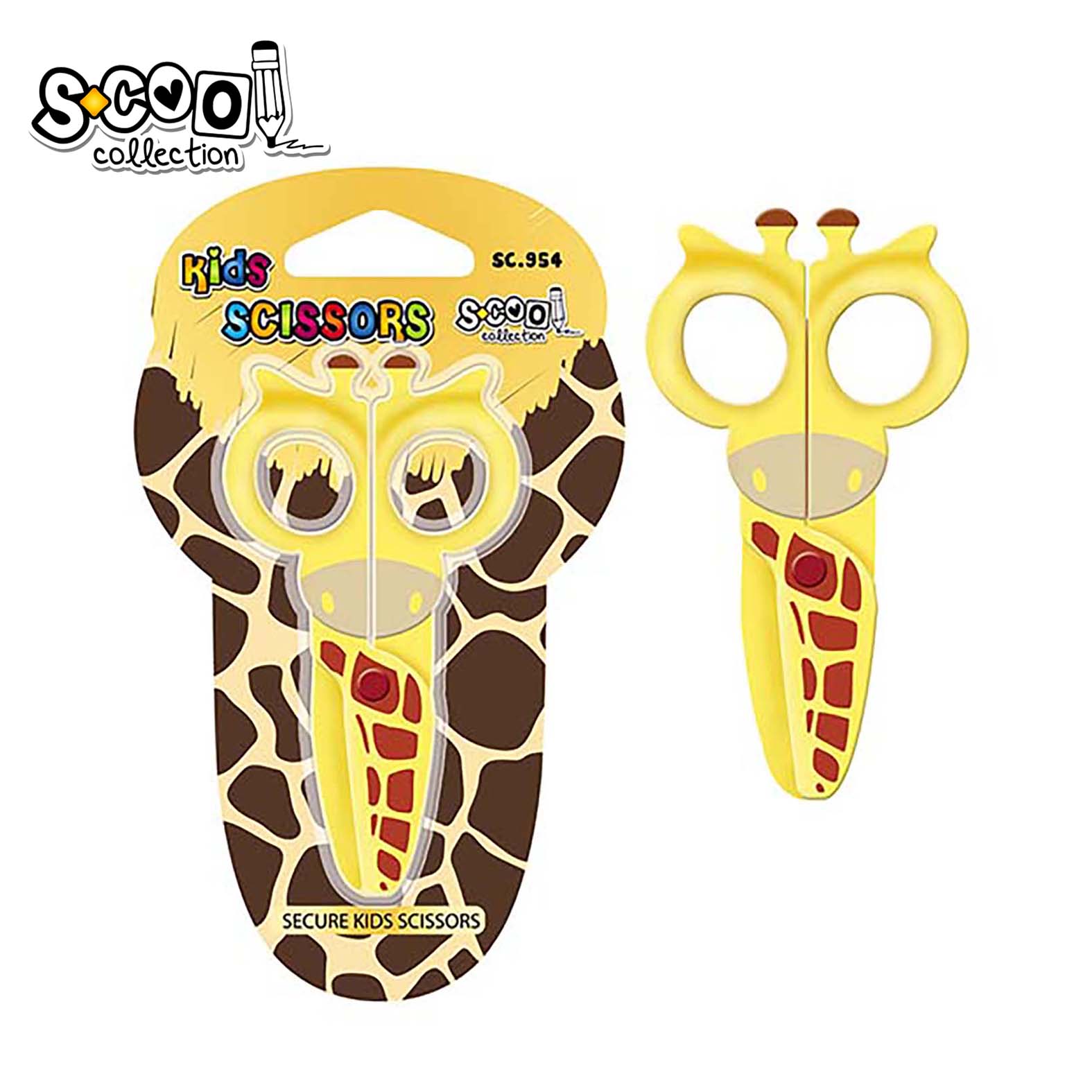 MAKAZE DEČIJE 13CM ZIRAFA SC954** - S-COOL | Školski pribor | NBK
