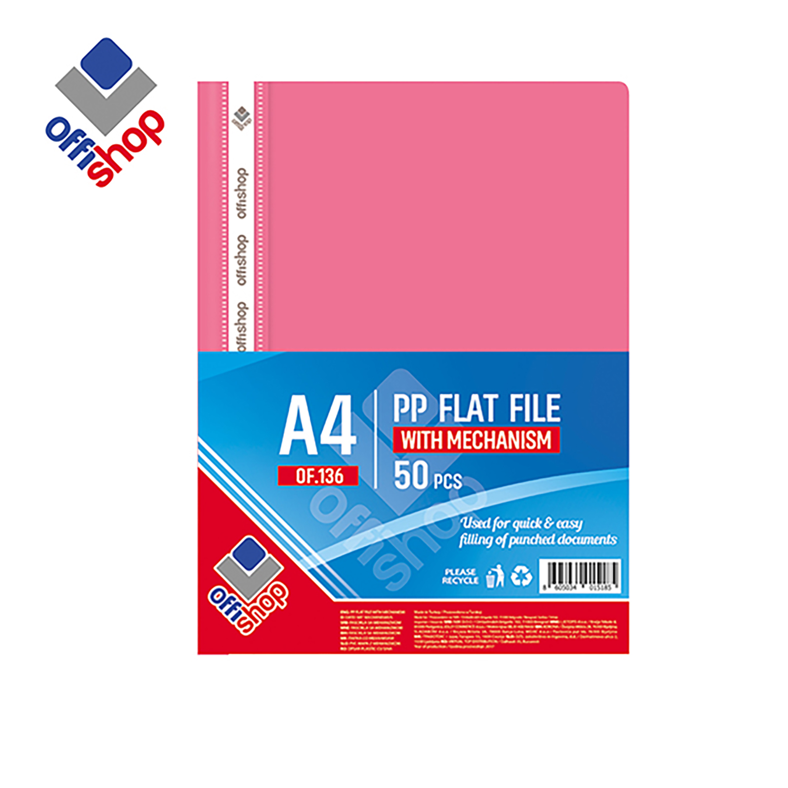 FASCIKLA PVC MEHANIKA ROZE OF136 - OFFISHOP | Kancelarijski materijal | NBK