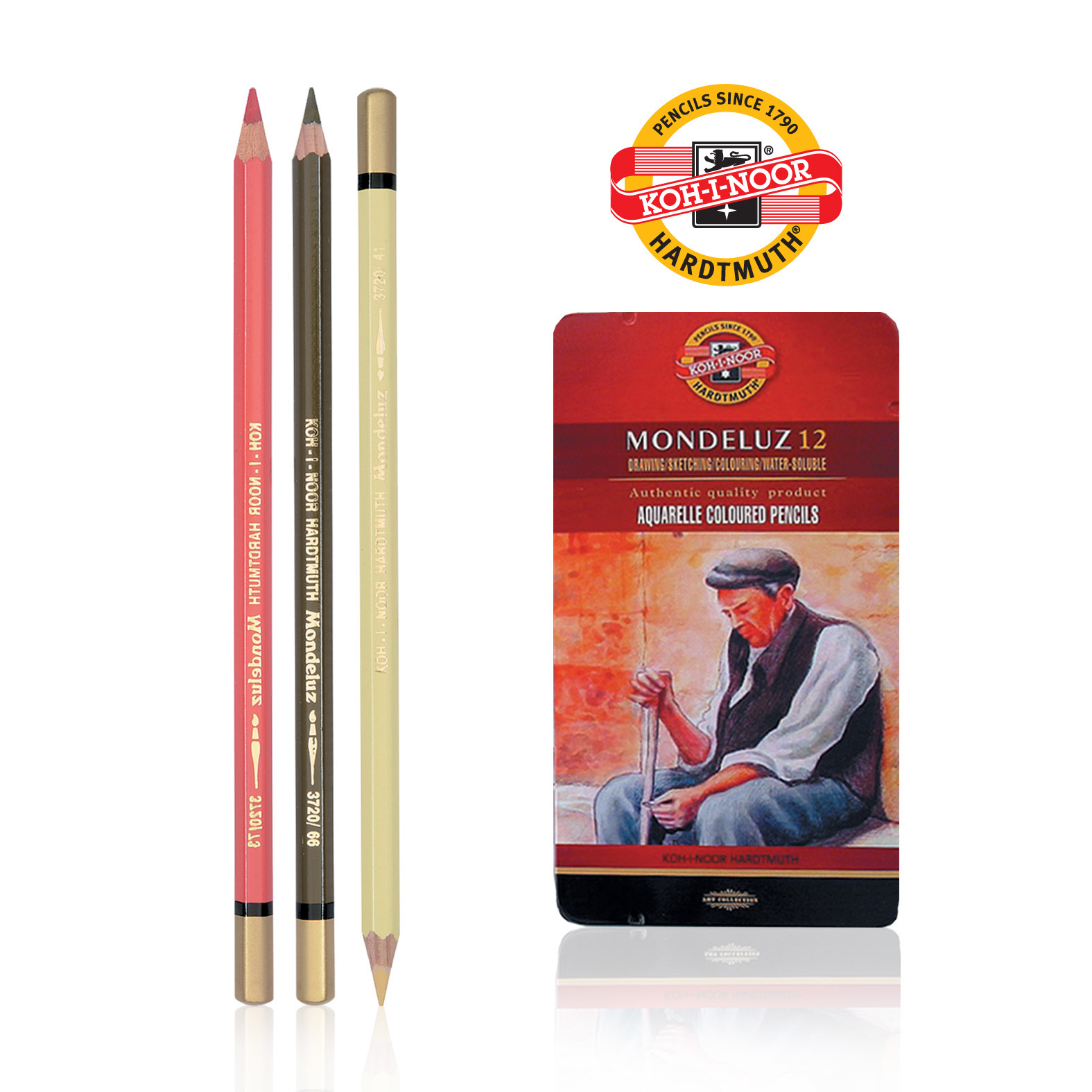 AKVARAREL DRVENE BOJE 1/12 3722 - KOH-I-NOOR | Slikarski pribor | NBK