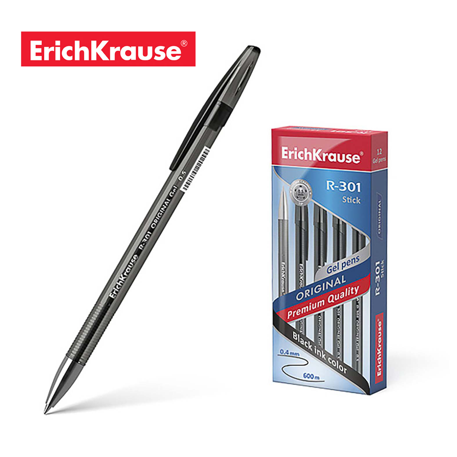 GEL OLOVKA R-301 ORIGINAL CRNA 0.5 - ERICHKRAUS | Pisaći pribor | NBK