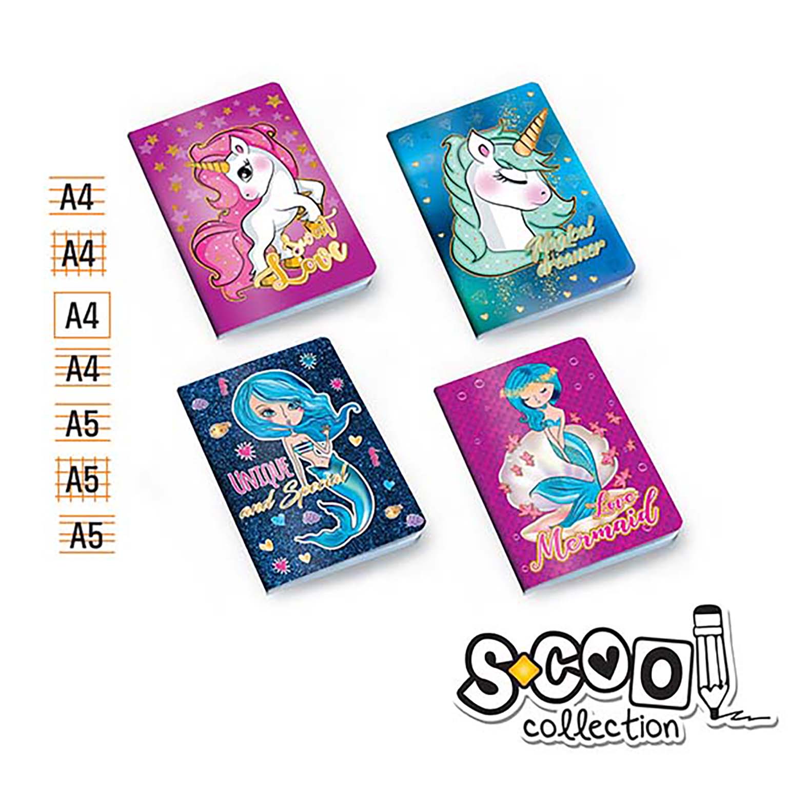 SVESKA A5 DIKTO 52L UNIQUE PREMIUM SC1116 - S-COOL | Školski pribor | NBK