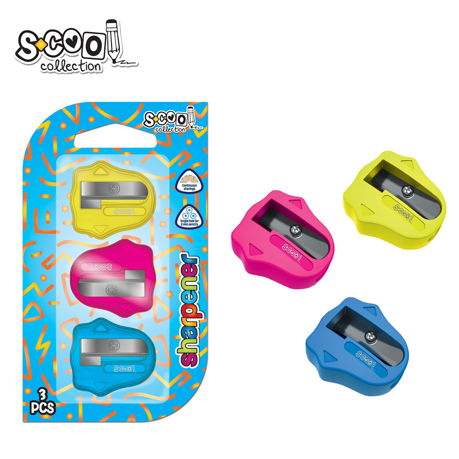 REZAČ PVC JAR 1/3 BLISTER SC1100** - S-COOL | Školski pribor | NBK