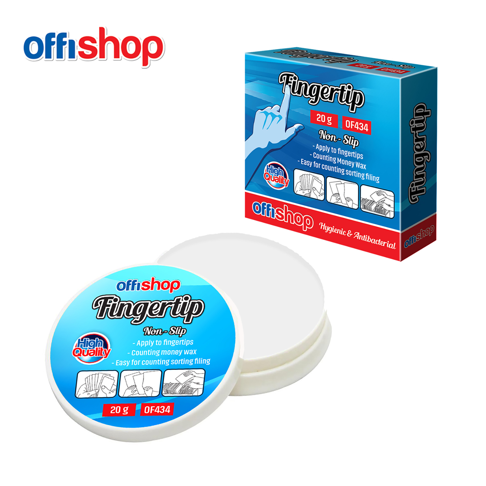 OVLAŽIVAČ GEL BELI 20G OF434 - OFFISHOP | Kancelarijski materijal | NBK