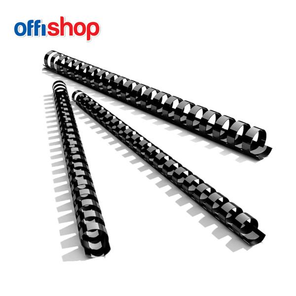 SPIRALA ZA KORIČENJE 1/50 28MM CRNA OF481 - OFFISHOP | Kancelarijski materijal | NBK