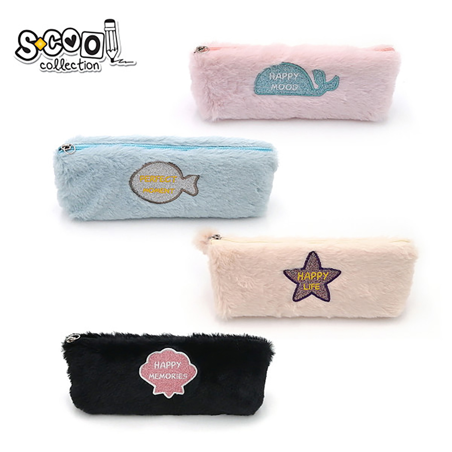 PERNICA PRAZNA PLISANA FLUFFY-FUNNY 22*8*4.0CM SC1603 - S-COOL | Školski pribor | NBK