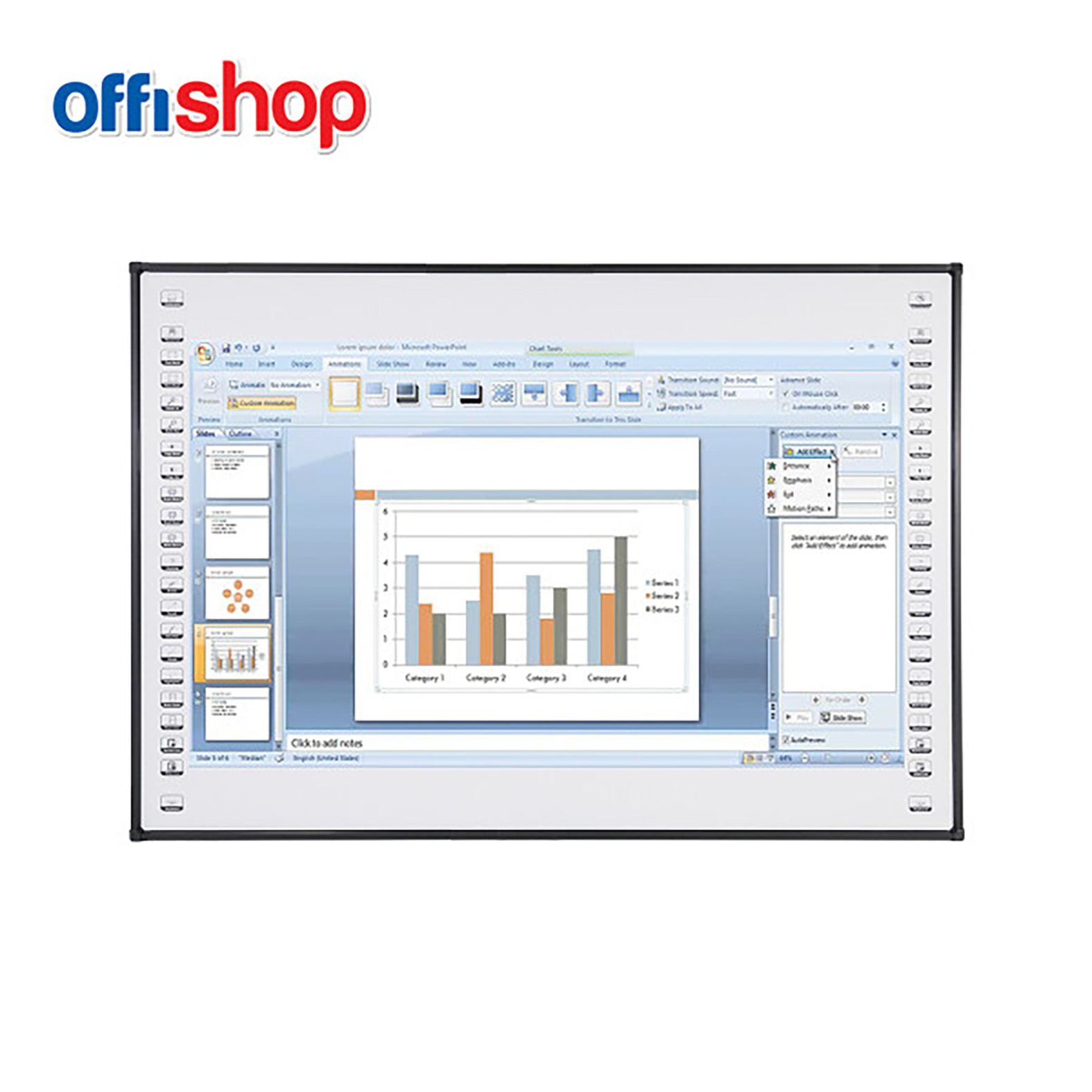 INTERAKTIVNA BELA TABLA 81" 150*111CM OF498 - OFFISHOP | Kancelarijski materijal | NBK