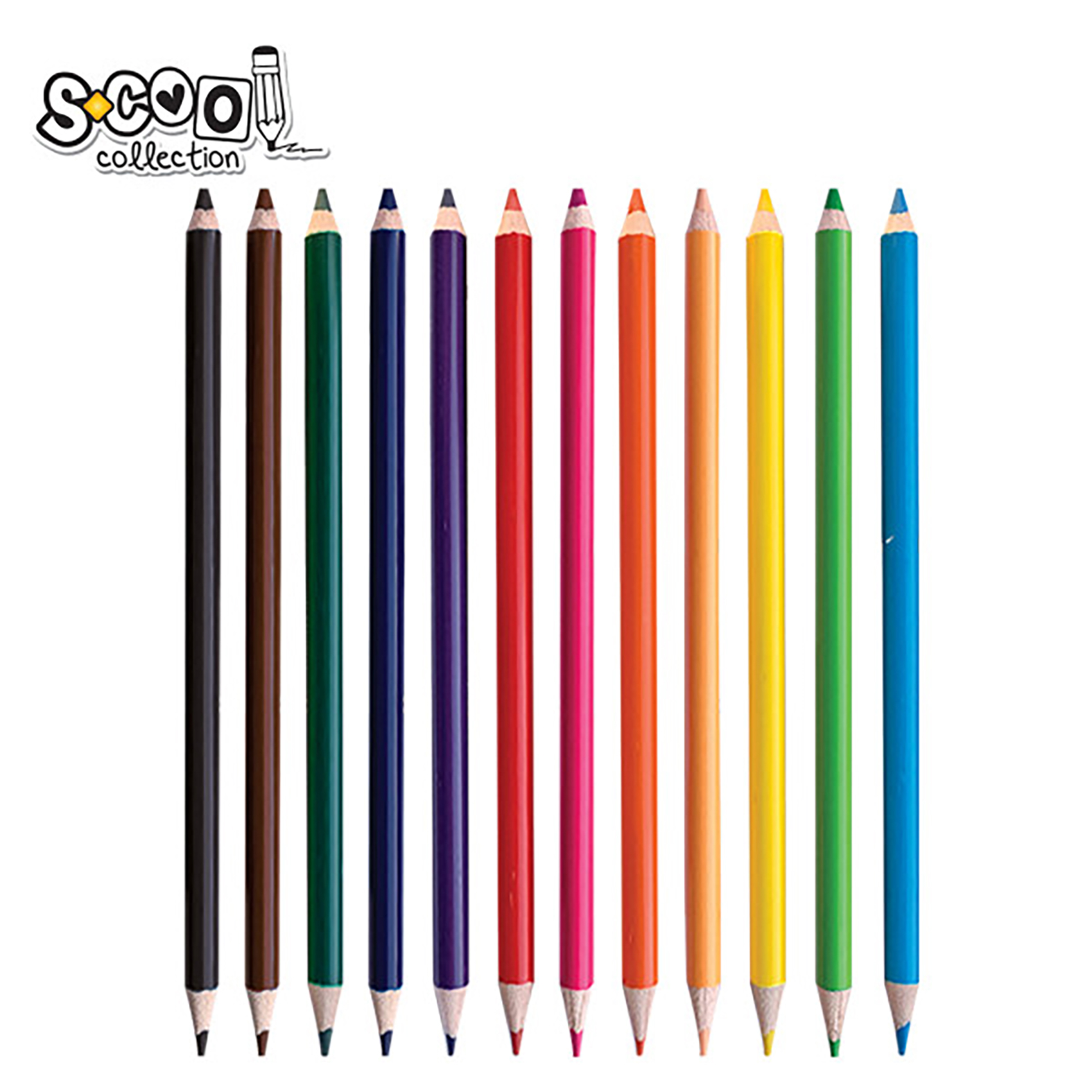 DRVENE BOJE DUPLI VRH 3/4MM SC1613  1/12** - S-COOL | Školski pribor - slika 2 | NBK