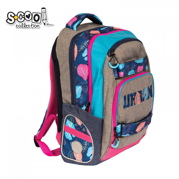RANAC ANATOMSKI URBAN FLOWERS 46*31*16CM SC1643** - S-COOL | Školski pribor - slika 2 | NBK