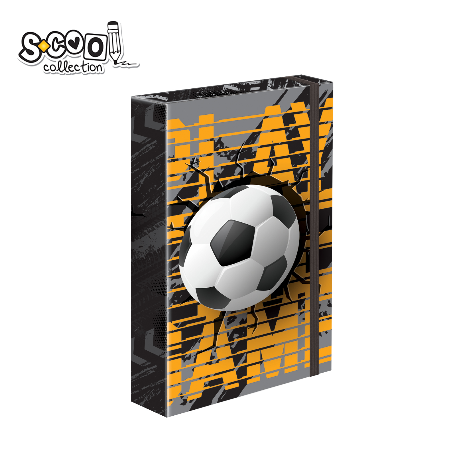 FASCIKLA PREMIUM SA GUMOM FOOTBALL 22*16*4.5CM SC2347** - S-COOL | Školski pribor | NBK