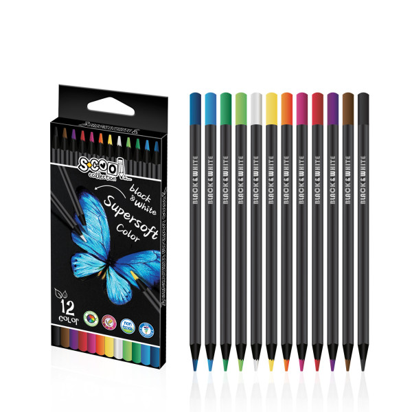 DRVENE BOJE SUPER SOFT BLACK WOOD 1/12 SC2492 - S-COOL | Školski pribor | NBK