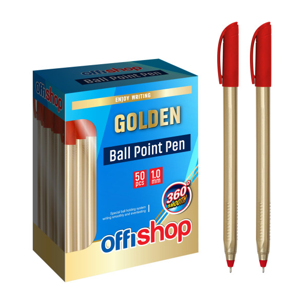 HEMIJSKA OLOVKA JEDNOKRATNA GOLDEN 1.0 CRVENA OF593 - OFFISHOP | Pisaći pribor | NBK
