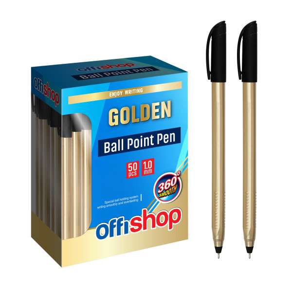 HEMIJSKA OLOVKA JEDNOKRATNA GOLDEN 1.0 CRNA OF594 - OFFISHOP | Pisaći pribor | NBK