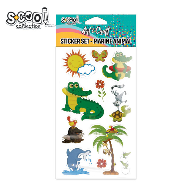 KRAFT UKRASNI STIKER 3D ZIVOTINJE SC2808 - S-COOL | Party, kraft, kreativni i dekorativni program | NBK