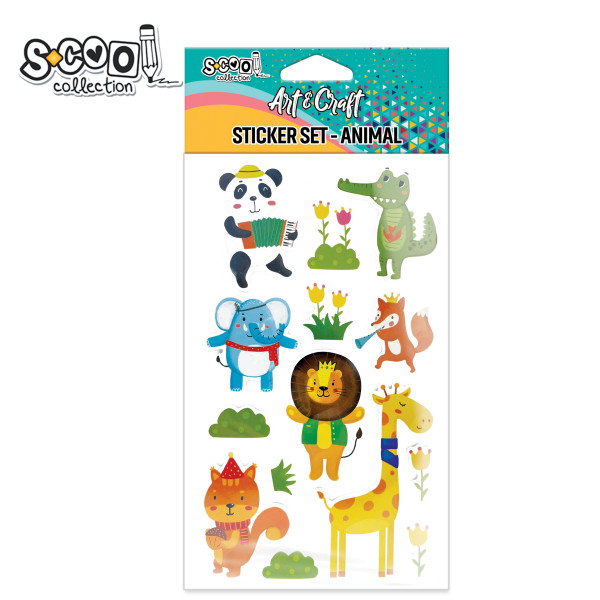 KRAFT UKRASNI STIKER 3D ZIVOTINJE SC2809 - S-COOL | Party, kraft, kreativni i dekorativni program | NBK