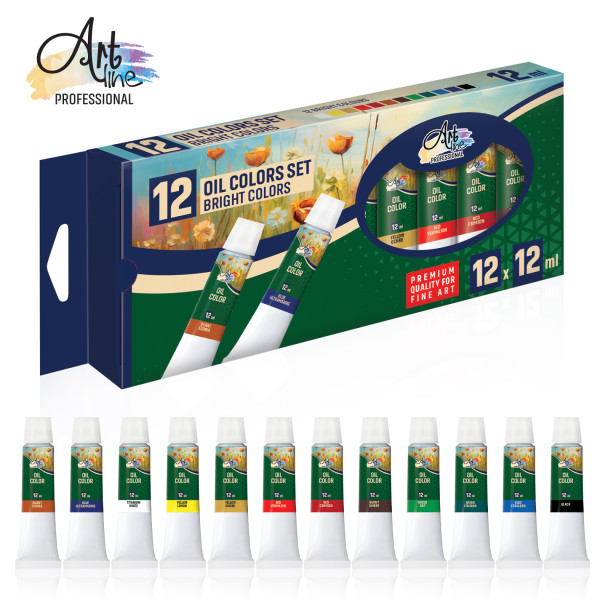ULJANE BOJE SET 12*12ML ART077 - ARTLINE | Slikarski pribor | NBK