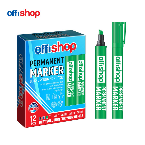 MARKER PERMANENT KOSI ZELENI 2.0-4.0MM OF582 - OFFISHOP | Pisaći pribor | NBK