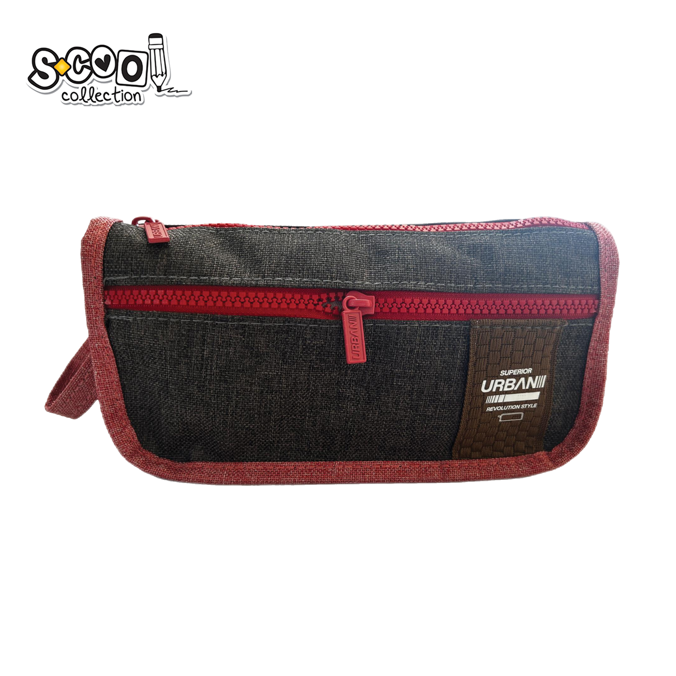 PERNICA PRAZNA URBAN 2 ZIPA CRVENA SC2868 - S-COOL | Školski pribor | NBK