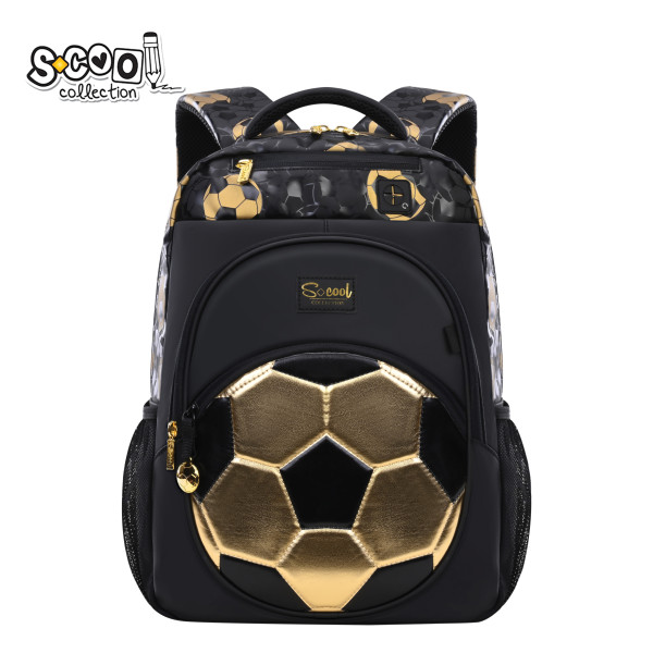 RANAC OJAČANA LEĐA GOLD FOOTBALL 40*29*14CM SC3170 - S-COOL | Školski pribor | NBK