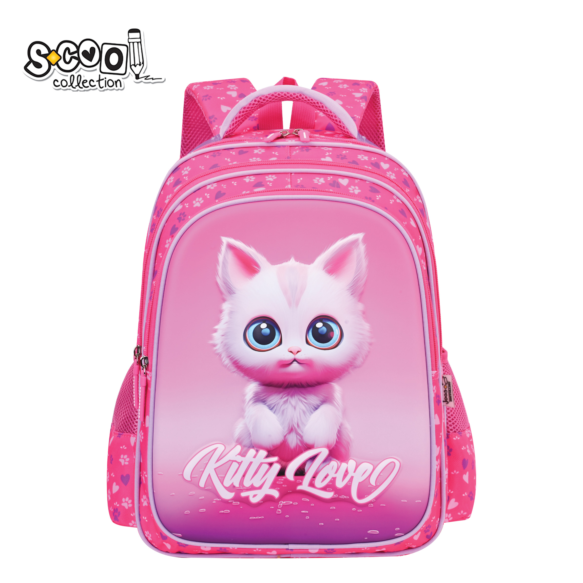 RANAC OJACANA LEDJA 3D EVA KITTY LOVE 42*30*22CM SC2993 - S-COOL | Školski pribor | NBK