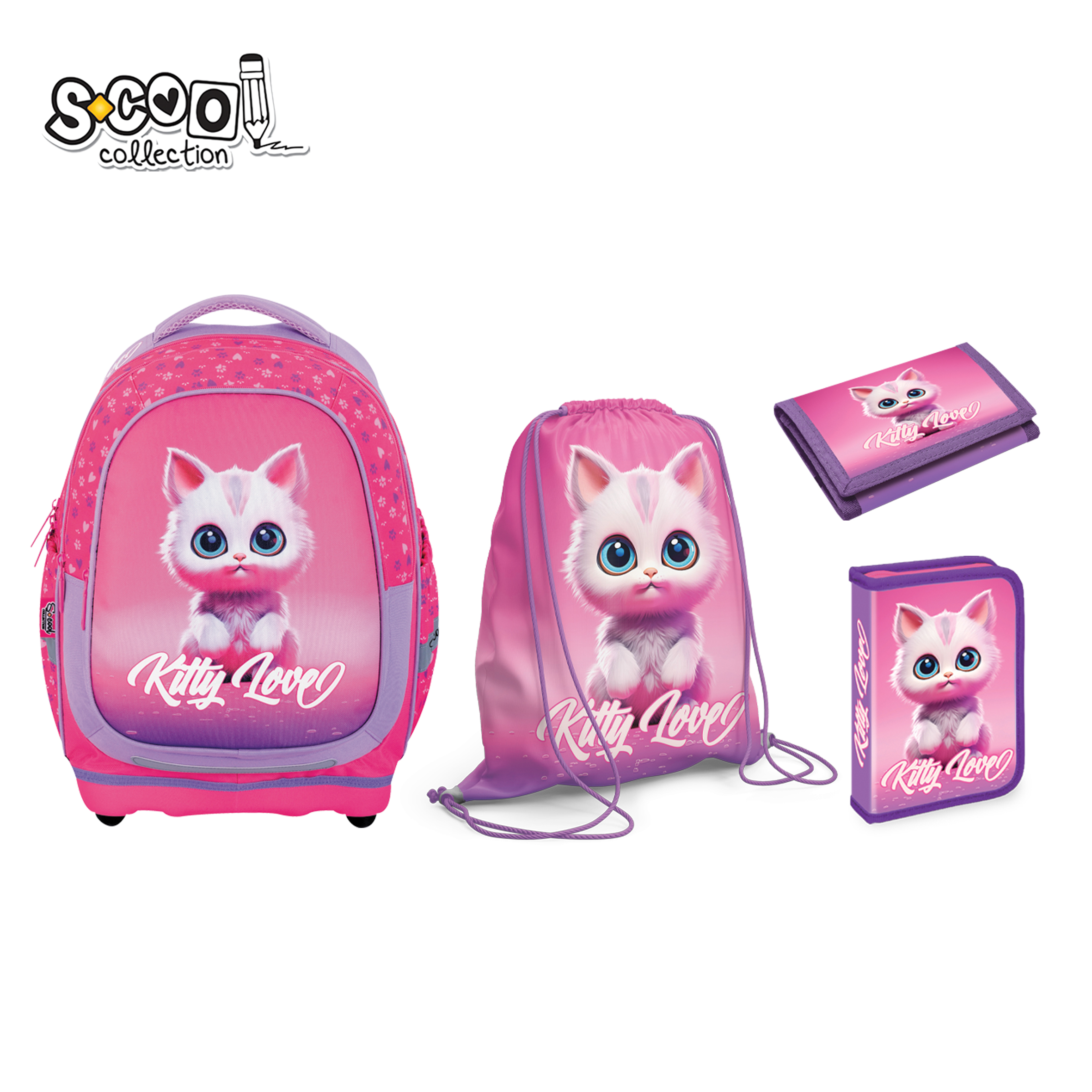 RANAC ANATOMSKI SET KITTY SC3208 - S-COOL | Školski pribor | NBK