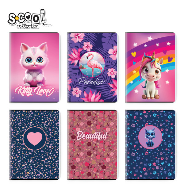 SVESKA PREMIUM A4 SK 52L GIRL'S COLLECTION SC3125 - S-COOL | Školski pribor | NBK